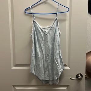 Bella Dahl Ash frayed cami, light denim